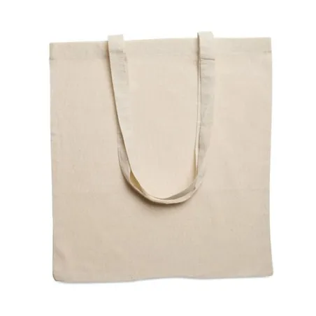 Sac shopping écologique en coton 140gr/m² personnalisé COTTONEL Matières : verre Couleurs : argenté mat personnalisable avec vot