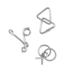 Set de 3 Casse-Têtes en Métal THREENATS 2