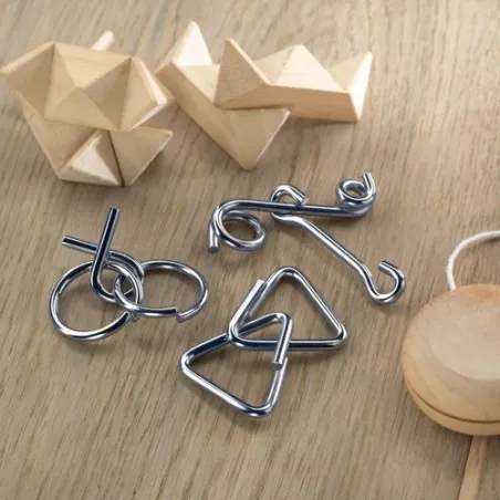 Set de 3 Casse-Têtes en Métal THREENATS