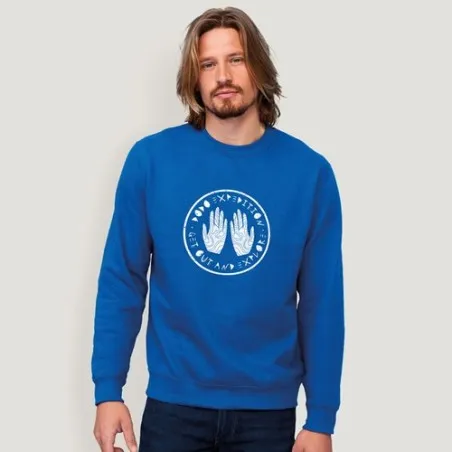 Sweater Unisexe Personnalisé 280g Écologique NEW SUPREME Matières : coton Taille textile : M Couleurs : bleu pétrole cadeau clie