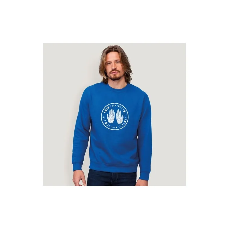 Sweater Unisexe Personnalisé 280g Écologique NEW SUPREME Matières : coton Taille textile : XS Couleurs : gris pur accessoire évé