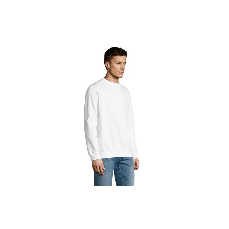 Sweater Unisexe Personnalisé 280g Écologique NEW SUPREME Matières : coton Taille textile : L Couleurs : blanc livraison express 