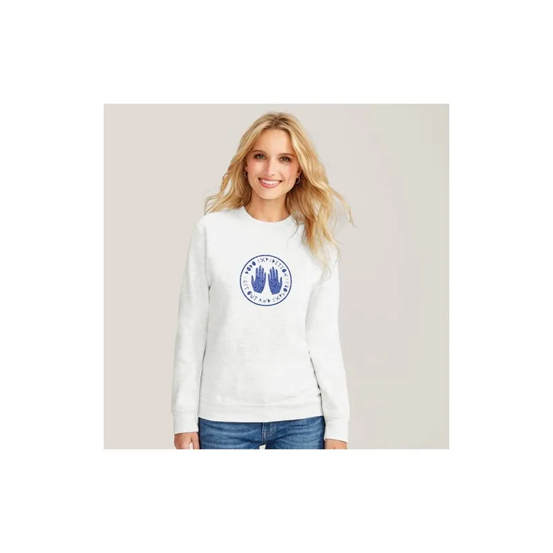 Sweater Unisexe Personnalisé 280g Écologique NEW SUPREME Matières : coton Taille textile : M Couleurs : blanc impression haute d