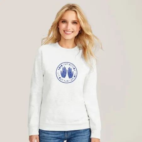 Sweater Unisexe Personnalisé 280g Écologique NEW SUPREME Matières : coton Taille textile : S Couleurs : blanc cadeau entreprise 