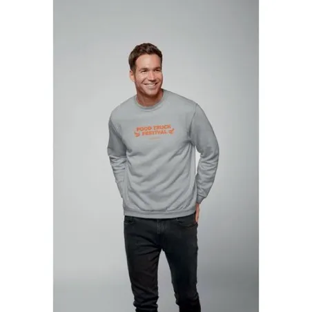 Sweater Unisexe Personnalisé 280g Écologique NEW SUPREME Matières : coton Taille textile : XL Couleurs : rose fluo impression lo