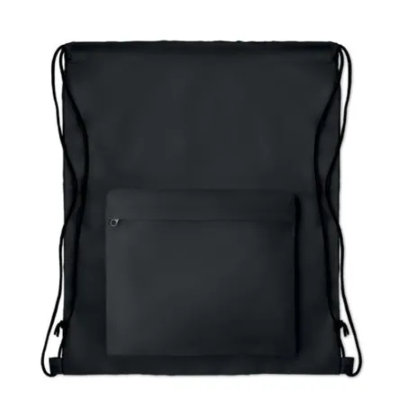 Grand Sac Cordelette 210D Personnalisé pour Événements - POCKET SHOOP Matières : coton Taille textile : XL Couleurs : noir livra