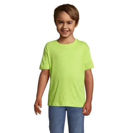 T-shirt personnalisé écologique 150g pour enfants - Régent Kids Matières : coton Taille textile : 3XL Couleurs : jaune cadeau en