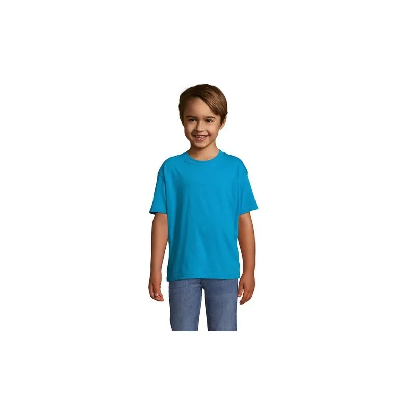 T-shirt personnalisé écologique 150g pour enfants - Régent Kids Matières : coton Taille textile : M Couleurs : vert prairie pers