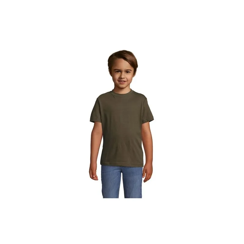 T-shirt personnalisé écologique 150g pour enfants - Régent Kids Matières : coton Taille textile : L Couleurs : rouge marquage co