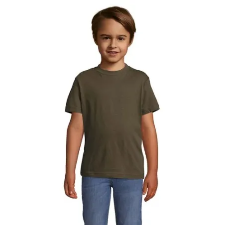 T-shirt personnalisé écologique 150g pour enfants - Régent Kids Matières : coton Taille textile : L Couleurs : rouge marquage co
