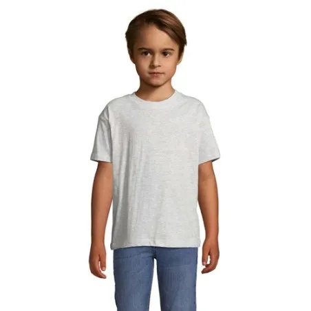 T-shirt personnalisé écologique 150g pour enfants - Régent Kids Matières : coton Taille textile : XL Couleurs : rouge impression