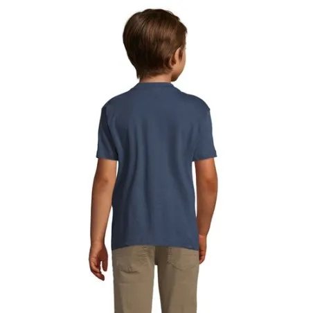 T-shirt personnalisé écologique 150g pour enfants - Régent Kids Matières : coton Taille textile : 3XL Couleurs : gris chiné impr