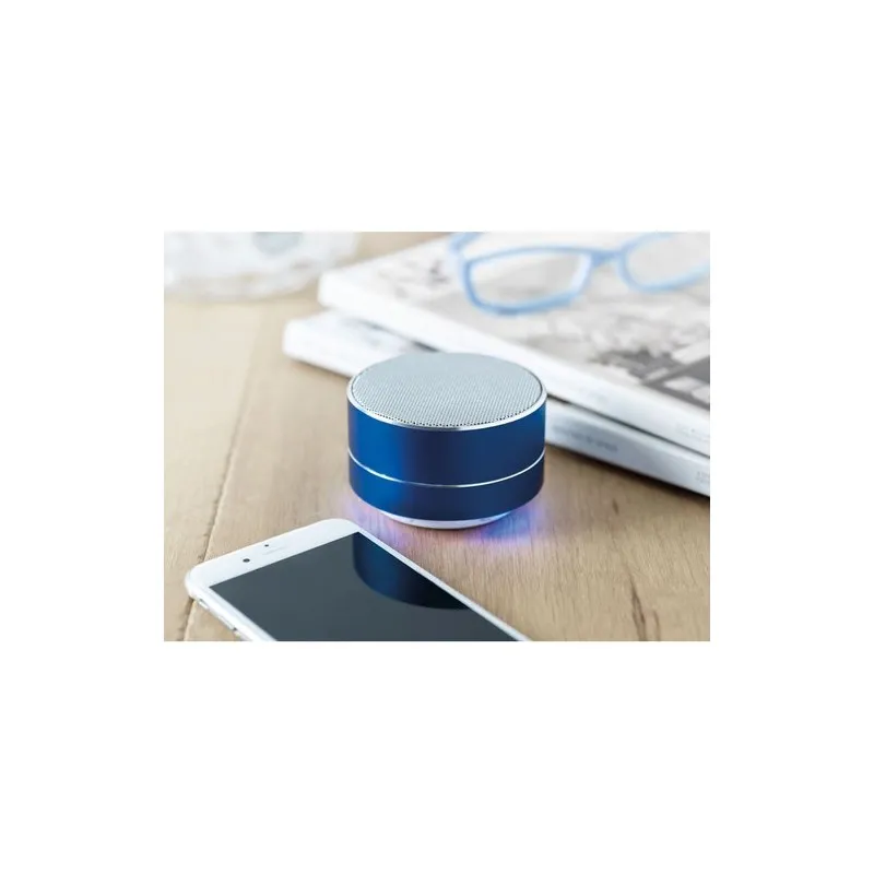 Haut-parleur rond sans fil personnalisé audio premium SOUND Matières : coton Taille textile : L Couleurs : vert citron objet pro