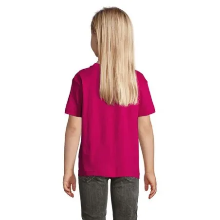 T-shirt personnalisé écologique 150g pour enfants - Régent Kids Matières : coton Taille textile : L Couleurs : bleu marine marqu