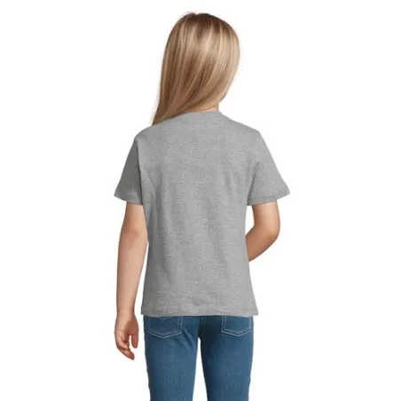 T-shirt personnalisé écologique 150g pour enfants - Régent Kids Matières : coton Taille textile : L Couleurs : noir profond pers