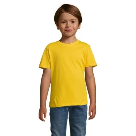 T-shirt personnalisé écologique 150g pour enfants - Régent Kids Matières : coton Taille textile : L Couleurs : vert prairie acce