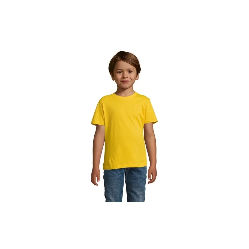 T-shirt personnalisé écologique 150g pour enfants - Régent Kids Matières : coton Taille textile : M Couleurs : vert prairie obje