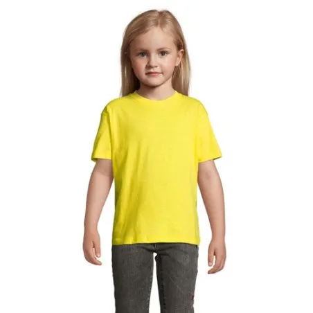 T-shirt personnalisé écologique 150g pour enfants - Régent Kids Matières : coton Taille textile : S Couleurs : gris chiné cadeau