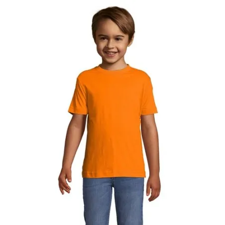 T-shirt personnalisé écologique 150g pour enfants - Régent Kids Matières : coton Taille textile : M Couleurs : orange cadeau ent