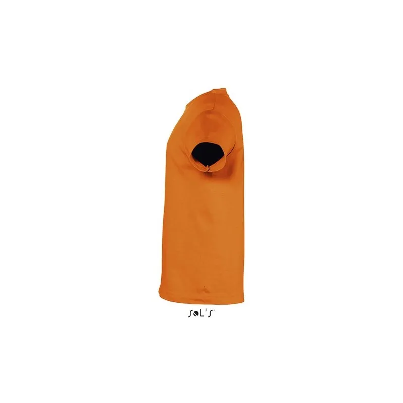 T-shirt personnalisé écologique 150g pour enfants - Régent Kids Matières : coton Taille textile : S Couleurs : orange marquage l