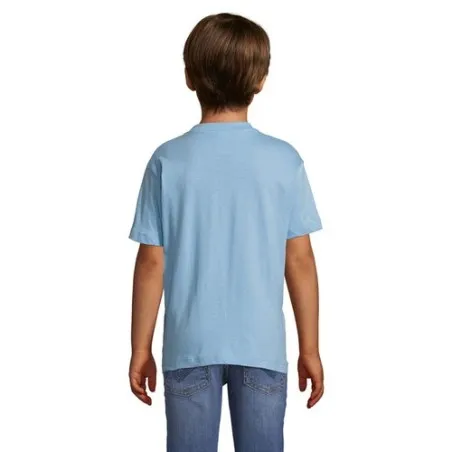 T-shirt personnalisé écologique 150g pour enfants - Régent Kids Matières : coton Taille textile : XXL Couleurs : bleu vif cadeau