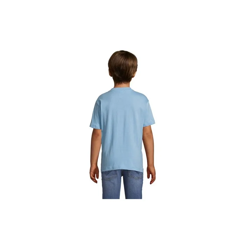 T-shirt personnalisé écologique 150g pour enfants - Régent Kids Matières : coton Taille textile : L Couleurs : blanc impression 