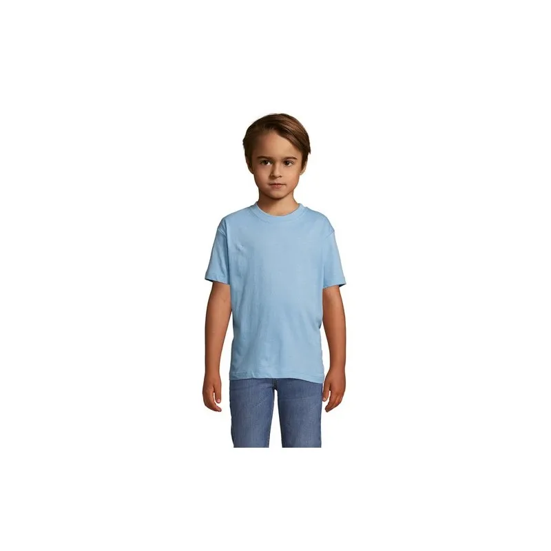 T-shirt personnalisé écologique 150g pour enfants - Régent Kids Matières : coton Taille textile : XL Couleurs : blanc personnali