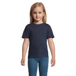 T-shirt personnalisé écologique 150g pour enfants - Régent Kids Matières : coton Taille textile : M Couleurs : french navy marqu 2