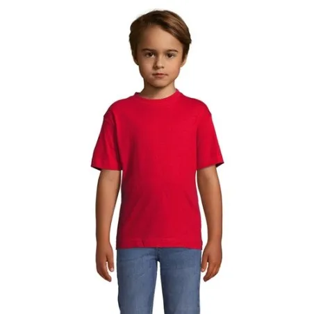 T-shirt personnalisé écologique 150g pour enfants - Régent Kids Matières : coton Taille textile : 4XL Couleurs : bleu marine obj