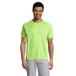 T-shirt personnalisé confortable et performant pour hommes Sporty Matières : coton Taille textile : XXL Couleurs : gris foncé ma