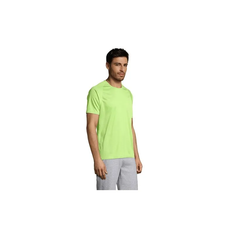 T-shirt personnalisé confortable et performant pour hommes Sporty Matières : coton Taille textile : 5XL Couleurs : rouge impress