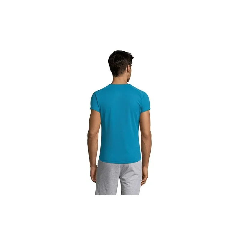T-shirt personnalisé confortable et performant pour hommes Sporty Matières : coton Taille textile : M Couleurs : rouge goodies p