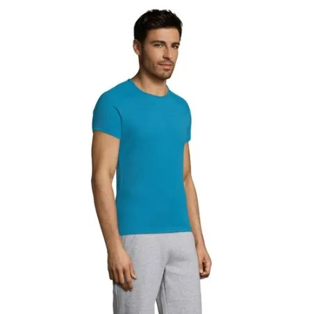 T-shirt personnalisé confortable et performant pour hommes Sporty Matières : coton Taille textile : M Couleurs : rouge personnal