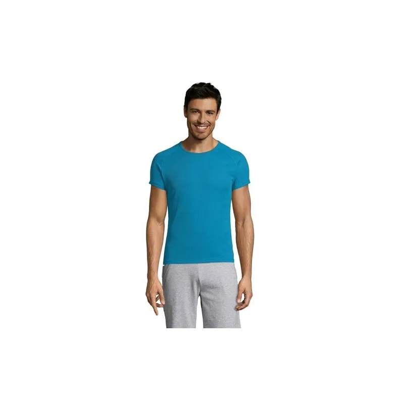 T-shirt personnalisé confortable et performant pour hommes Sporty Matières : coton Taille textile : S Couleurs : rouge goodies e