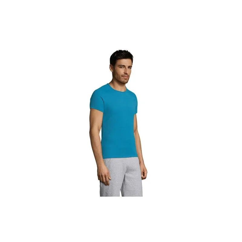 T-shirt personnalisé confortable et performant pour hommes Sporty Matières : coton Taille textile : 3XL Couleurs : noir profond 