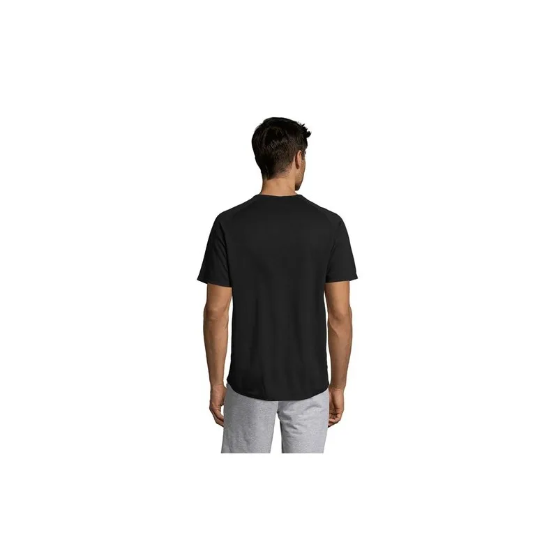 T-shirt personnalisé confortable et performant pour hommes Sporty Matières : coton Taille textile : XL Couleurs : noir profond o