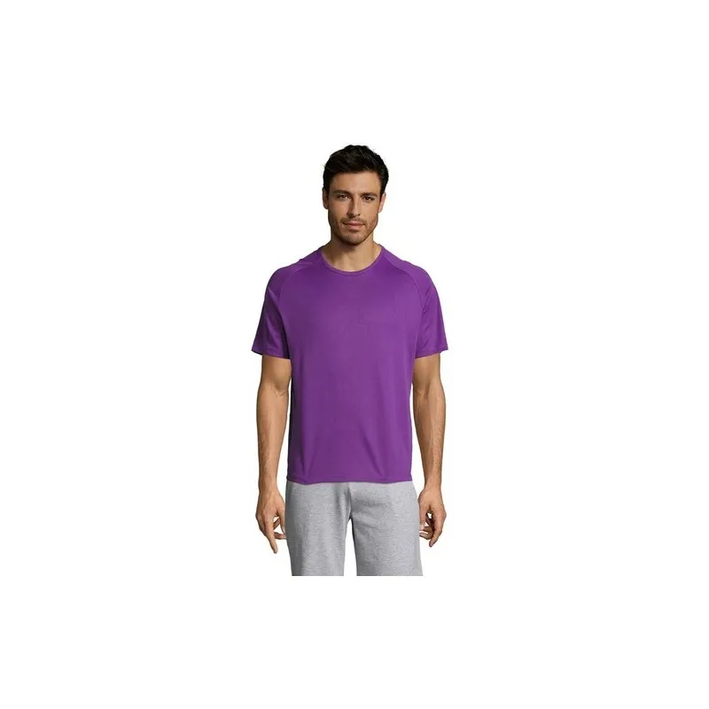 T-shirt personnalisé confortable et performant pour hommes Sporty Matières : coton Taille textile : L Couleurs : gris chiné good