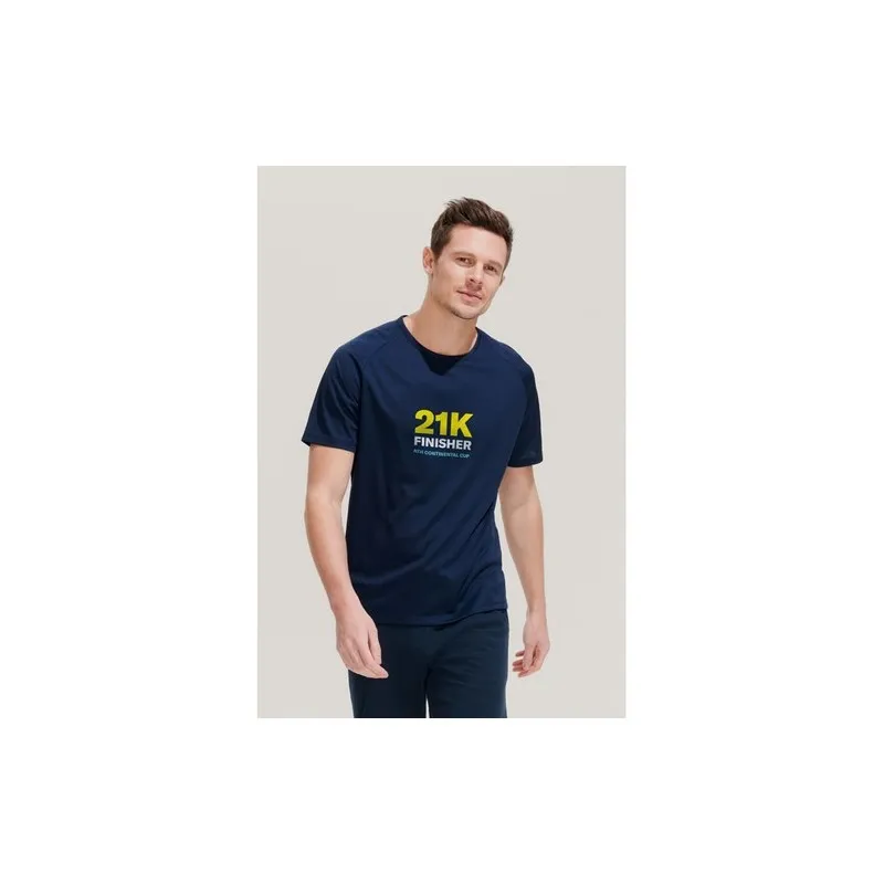 T-shirt personnalisé confortable et performant pour hommes Sporty Matières : coton Taille textile : L Couleurs : gris chiné cade