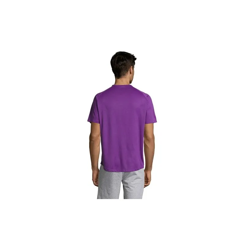 T-shirt personnalisé confortable et performant pour hommes Sporty Matières : coton Taille textile : M Couleurs : gris chiné obje