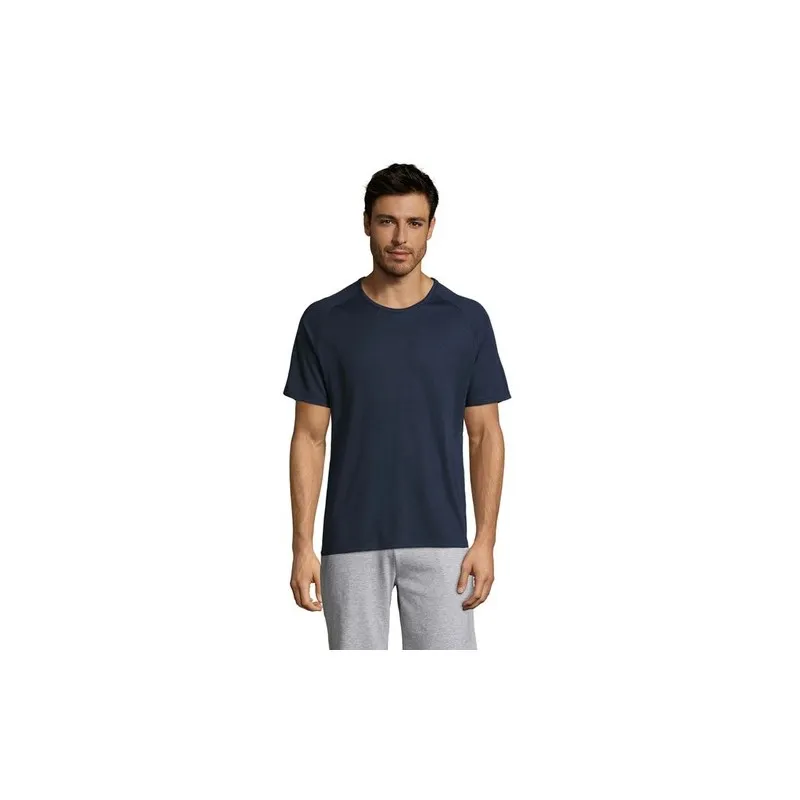 T-shirt personnalisé confortable et performant pour hommes Sporty Matières : coton Taille textile : L Couleurs : blanc personnal