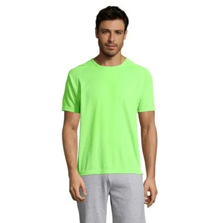 T-shirt personnalisé confortable et performant pour hommes Sporty Matières : coton Taille textile : L Couleurs : fuchsia cadeau 