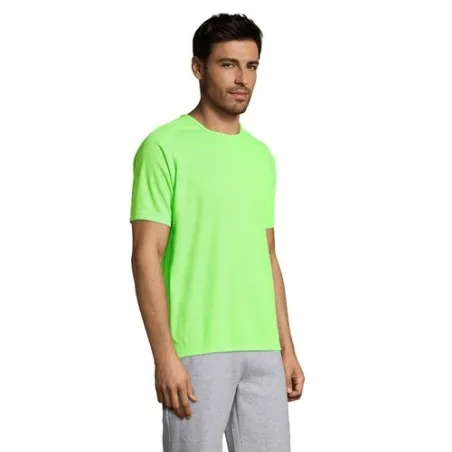T-shirt personnalisé confortable et performant pour hommes Sporty Matières : coton Taille textile : S Couleurs : fuchsia cadeau 