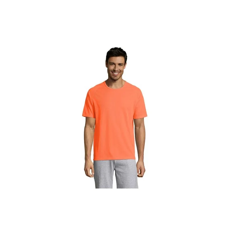 T-shirt personnalisé confortable et performant pour hommes Sporty Matières : coton Taille textile : S Couleurs : gris chiné good