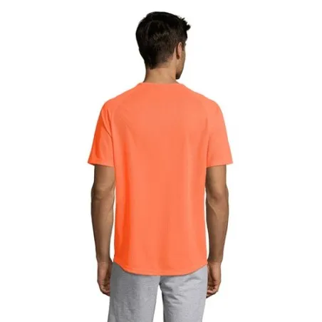 T-shirt personnalisé confortable et performant pour hommes Sporty Matières : coton Taille textile : S Couleurs : gris chiné marq