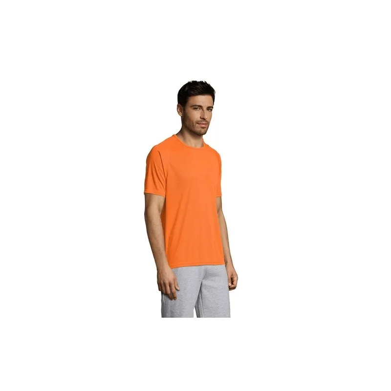 T-shirt personnalisé confortable et performant pour hommes Sporty Matières : coton Taille textile : XXL Couleurs : vert prairie 