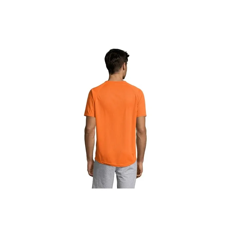 T-shirt personnalisé confortable et performant pour hommes Sporty Matières : coton Taille textile : S Couleurs : bleu marine cad