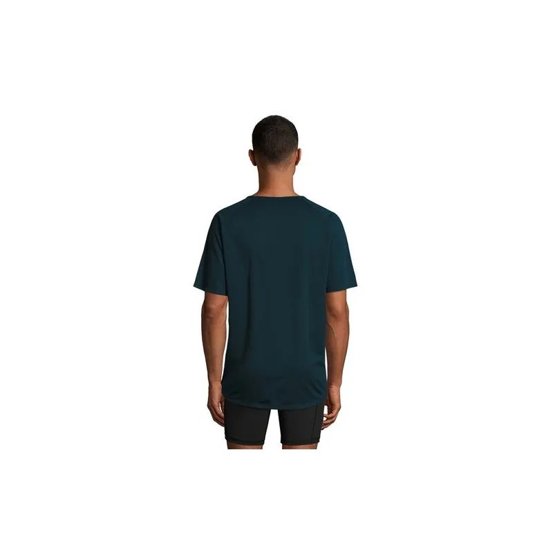 T-shirt personnalisé confortable et performant pour hommes Sporty Matières : coton Taille textile : XL Couleurs : bleu royal mar