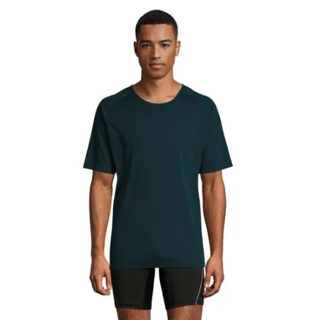 T-shirt personnalisé confortable et performant pour hommes Sporty Matières : coton Taille textile : XXL Couleurs : bleu royal go