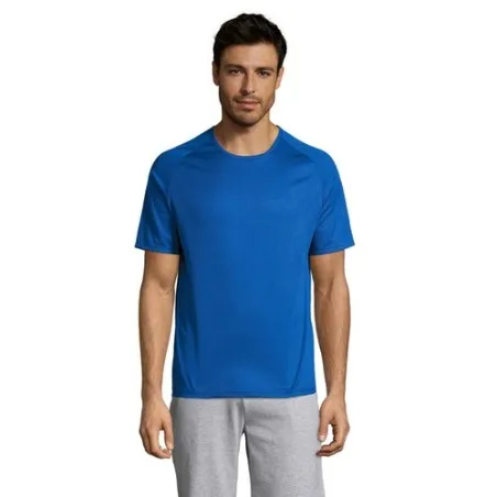 T-shirt personnalisé confortable et performant pour hommes Sporty Matières : coton Taille textile : XXL Couleurs : gris foncé go