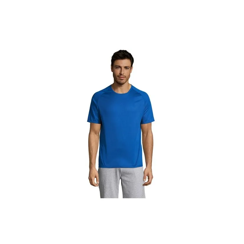 T-shirt personnalisé confortable et performant pour hommes Sporty Matières : coton Taille textile : XL Couleurs : gris foncé cad
